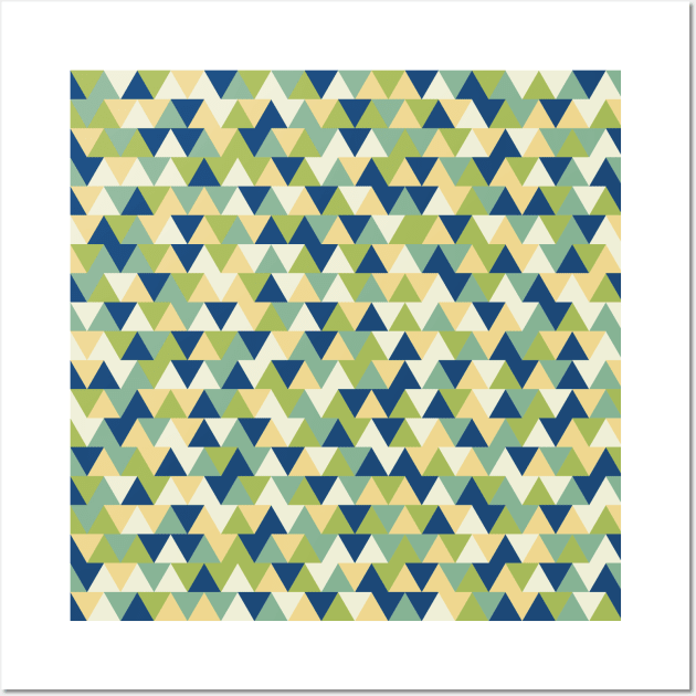 Rockpool Triangles Wall Art by sallycummingsdesigns